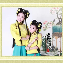 Na Хан желтый costumetv играть в клетке любви республиканский период ребенка и мамы одежда для родителя Детский костюм наборы для ухода за кожей