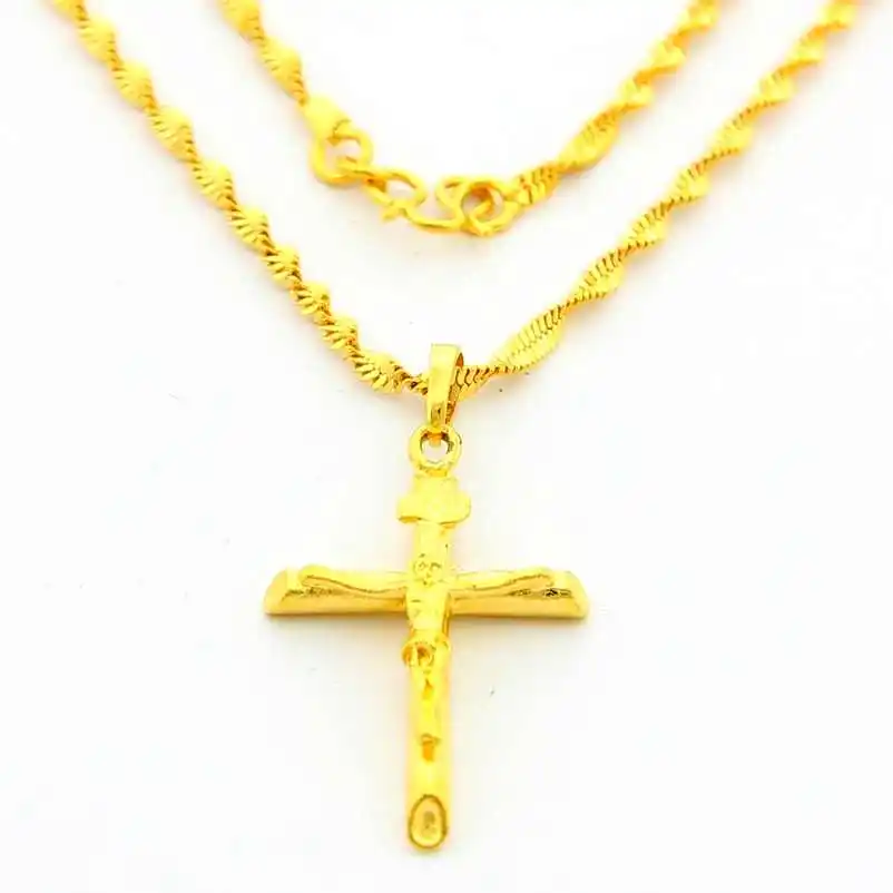 

New Arrival Wholesale 24K Neclace,24K Gold Color Necklace,Fashion Jewelry Bridal Yellow Gold Necklace YHDN112