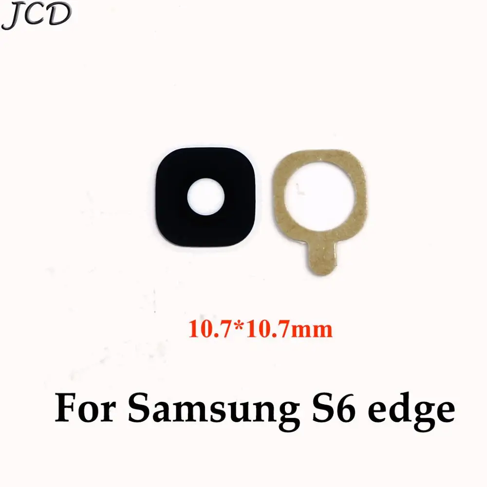 JCD Back Camera Glass Ring Cover Lens For Samsung Galaxy S4 S5 S3 S6 S7 edge Plus S8 S9 Plus With Sticker Phone Repair Parts