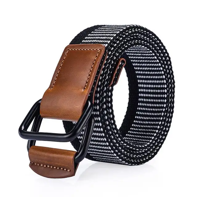 2018 120cm luxury High quality canvas belts for men Army Tactics design ...