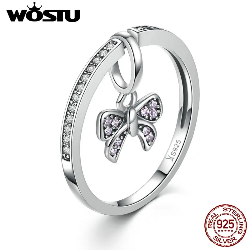 

Real 925 Sterling Silver DIY Design Butterfly Ring For Women Alterable Change To Pendant Jewelry S925 Interesting Gift CQR013