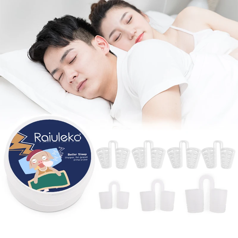 7pcs/Box Silicone Anti Snoring for Sleep Assist Nose Breathing To Prevent Nasal Suspension Personal Health Care Sleep Snoring 7pcs/Box Silicone Anti Snoring for Sleep Assist Nose Breathing To Prevent Nasal Suspension Personal Health Care Sleep Snoring
