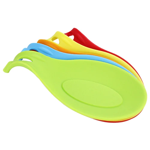 

NEW Silicone Heat Resistant Spoon Fork Mat Rest Utensil Spatula Holder Kitchen Tool