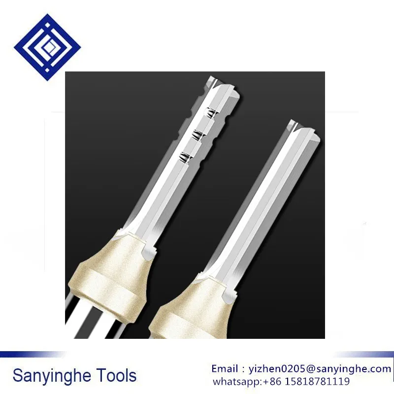 

Free shipping High speed CNC tools 5pcs/lots TCT three-blade chip breaker end mill cutter CNC Slotting Milling Cutter