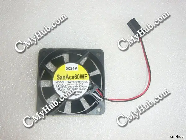 Подлинный охлаждающий вентилятор для Fanuc SANYO SanAce60WF A90L-0001-0423 #50 9WF0624H7D05 DC24V 0.12A 3
