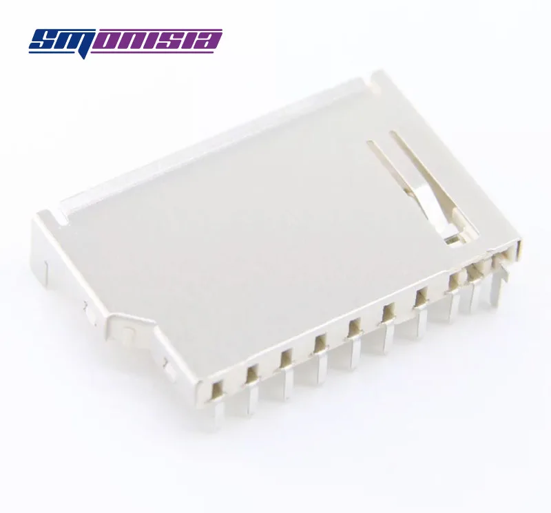 

500pcs 90 Degree Bent Short SD Card Holder Slot 11PIN SD Big Card memory Card Holder Connector