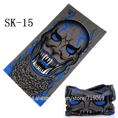 mens blanket scarf 2021 Latest Fashional Skull Polyester Microfiber Magic Tube Headwears Skeleton Multi Purpose Seamless Bandanas Headband mens grey scarf