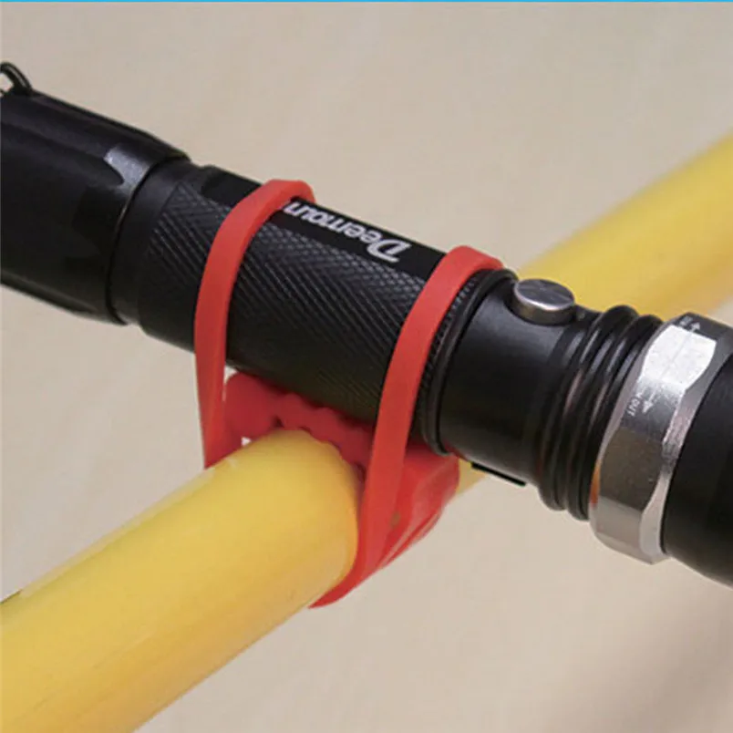 1pcs Bicycle Headlight Silicone Lamp durable Silicone Strap for All Kinds Of Bicycle Multicolor Bicycle Accessories #3S06 (4)