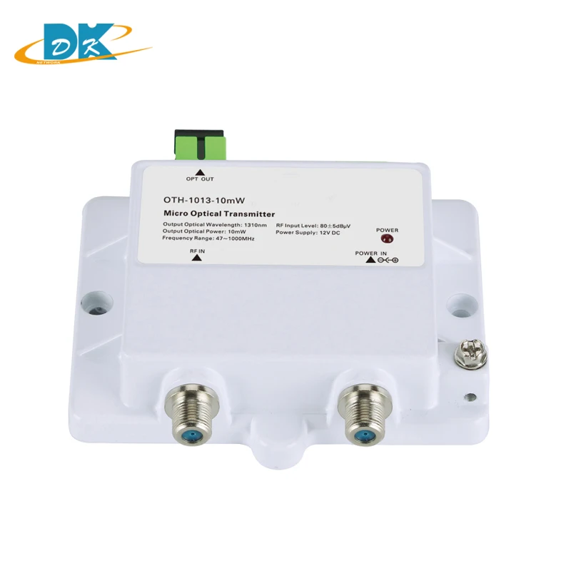 DK-1013-10mW микро оптический передатчик FTTH 12V CATV Мини Микро передатчик 47-1000MHZ 1310nm 1550nm Оптическое волокно с SC/APC