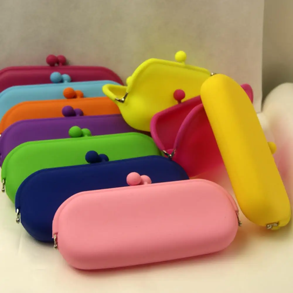 

coin wallet silicone bag Mobile Storage purse women handbag Rubber Silicone Cosmetic Makeup Bag Coin Purse Pencil Case Bag