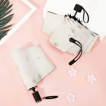 

3 / 5 Folding Portable Purpose For UV Protection And Rain - Easy To Open / Close Folding Rain Gear Super Light Umbrella Double
