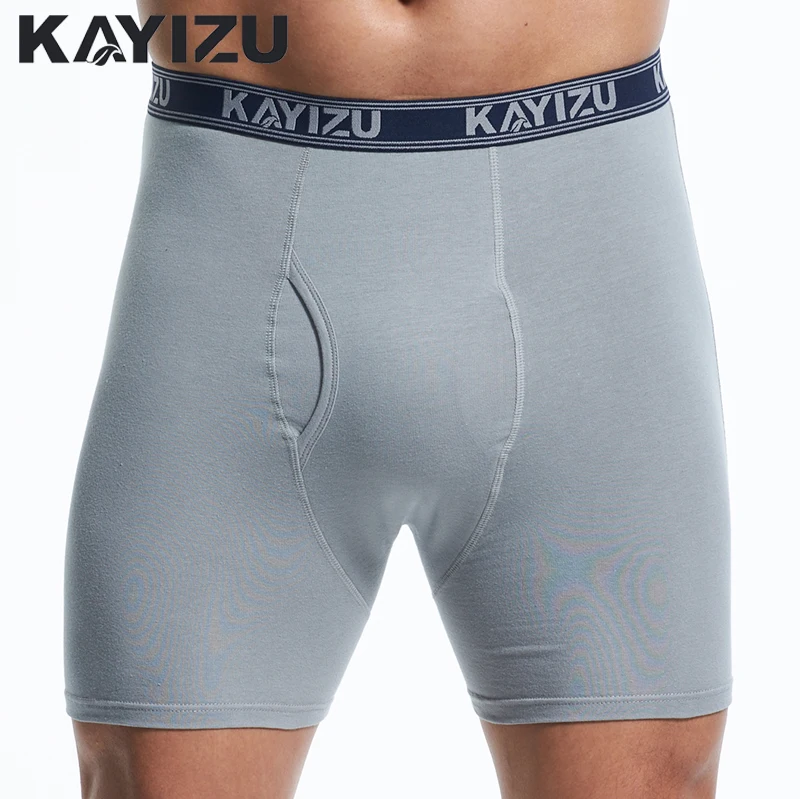 KAYIZU 6 шт./партия хлопковые боксеры мужское нижнее белье мягкие шорты одноцветные
