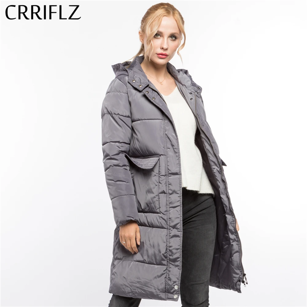 Buy CRRIFLZ Winter Clearance Fashion Long Solid Warm