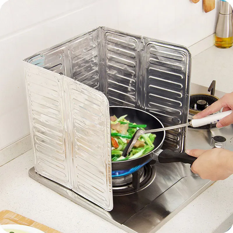 

Oil Splash Screen Guard Kitchen Accessories Cooking Frying Pan Oil Splash Screen Cover Anti Splatter Shield Guard Oil Divider