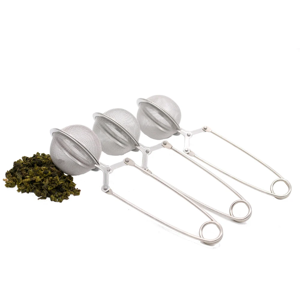 Ball-Shaped tea strainer stainless steel High Quality Convenient Tea Infuser Handle Tea Mesh Ball Filter Teaware 2018 (7)