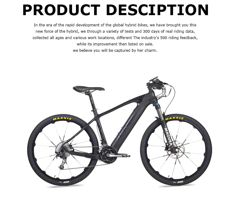 Perfect Carbon Fiber Electric Bicycle 27.5-inch Mountain Hybrid Carbon Fiber Smart Lithium Half Mtb Deroe Ebike Pas Motor City 0