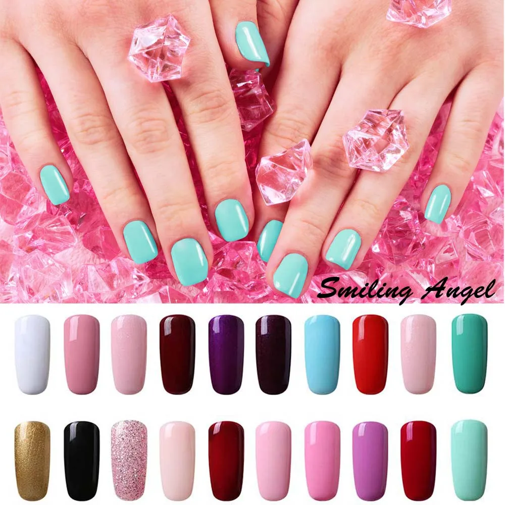 

Smiling Angel UV Soak Off Gel Nail Polish 8ml DIY Nail Art Gel Varnish Vernis Semi Permanent Long Lasting Led Gel Polish