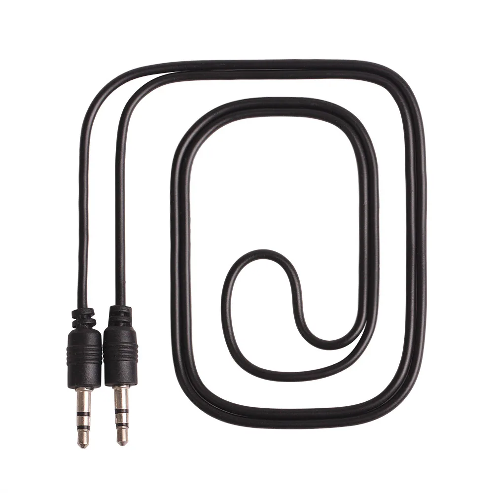 500pcs lot aux cable cheapest Wholesale 3 5 mm pin to 3 5 mm pin stero audio cable Headphone Jack Black color short long 0 5m