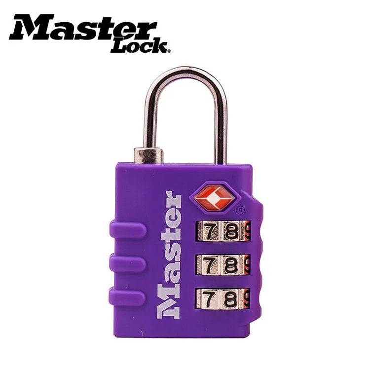 Master Lock TSA Luggage Strap Locks Digit Plastic Alloy Password Customs Luggage Padlocks Combination Suitcase Padlock Travel (4)