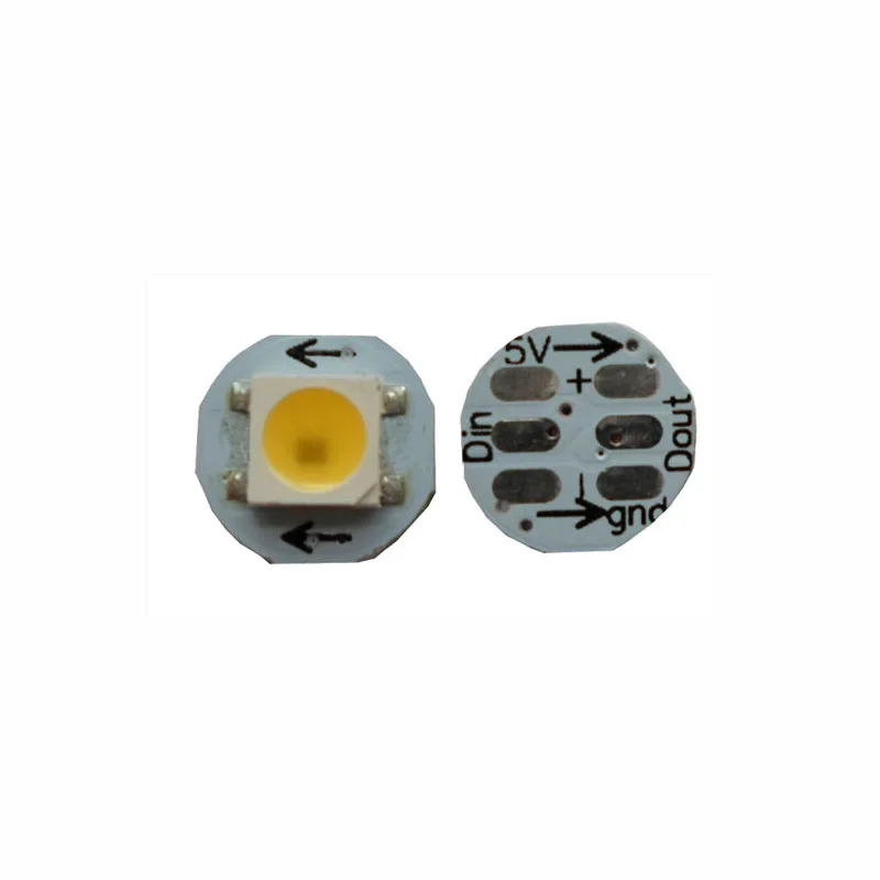 

100X High quality DC5V input APA104 5050SMD white LED with 10mm heatsink free shipping