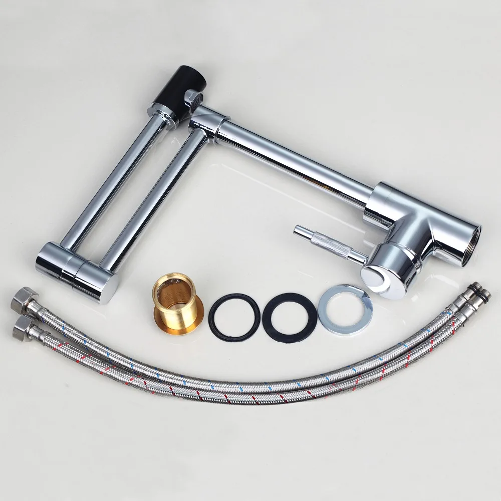  New Brass Swivel Chrome Mixer Water Tap Kitchen Sinks Faucet Bathroom Swivel Faucet - 32813252385