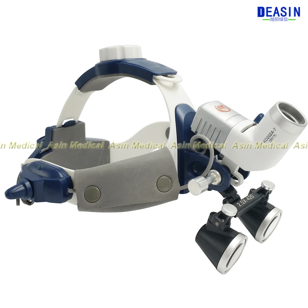Cirúrgica para Estomatologia Cirúrgica com Alta Melhor Lupa Intraperitoneal Potência Led Farol Duplo Bateria 2.5x 3.5x 9 Clareamento dos dentes