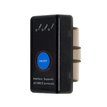 Супер Мини elm327 беспроводной интерфейс считыватель кодов OBD2 V1.5 Elm 327 V 1,5 OBD 2 Автомобильный диагностический инструмент сканер Elm-327 адаптер OBDII