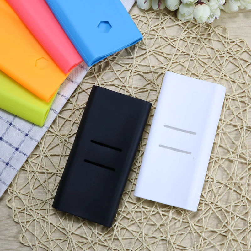 Силиконовый чехол для Xiaomi power Bank защитный чехол 20000 мАч 2C power Bank поколение резиновый защитный чехол s