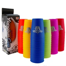 12 шт./компл. Летающий чашки Скорость чашки игра наборный полые ручной Скорость обучающие игрушки для детей