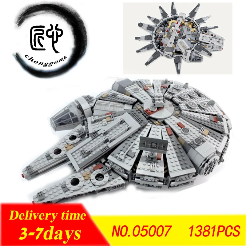 

NEW Star Wars Building Blocks Force Awakens Millennium Set Falcon Model Toys Kid Gift for Children fit Legoings 10647