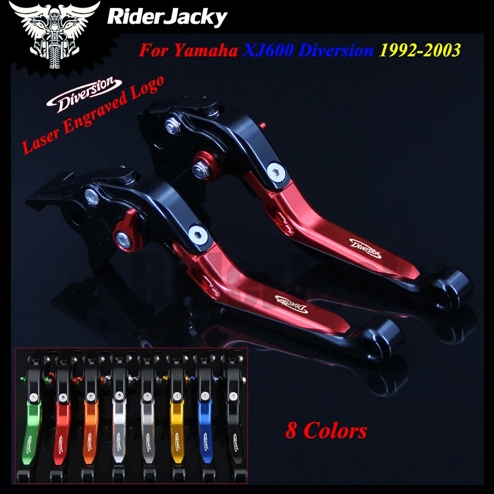 

For Yamaha XJ600 Diversion 1992-2003 1998 1999 2000 2001 2002 Red+Black Motorcycle CNC Accessories Adjustable Brake Clutch Lever