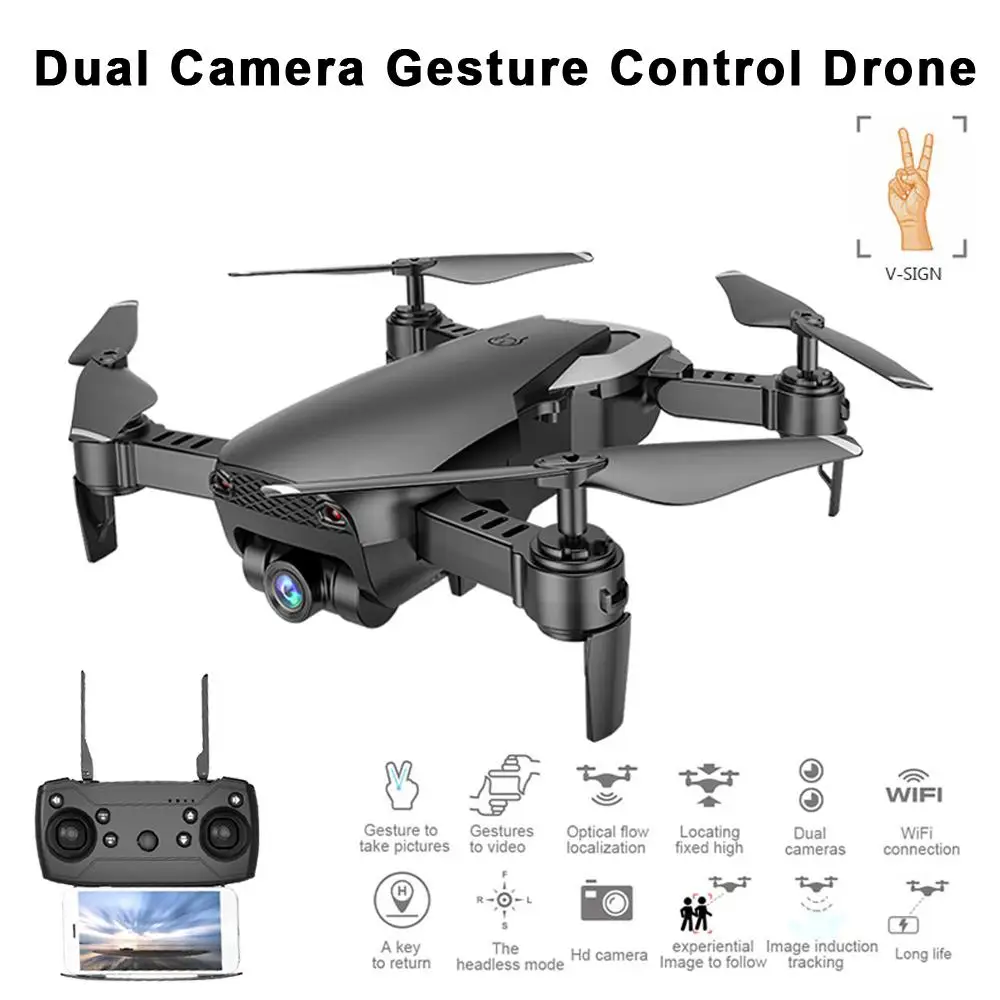 

M69G FPV RC Camera Drone 4K with 1080P Wide-angle WiFi HD Camera Foldable RC Mini Quadcopter Helicopter