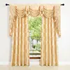 European valance Royal pelmet Luxury Jacquard window blackout canopy curtains for Living room bedroom ► Photo 2/6