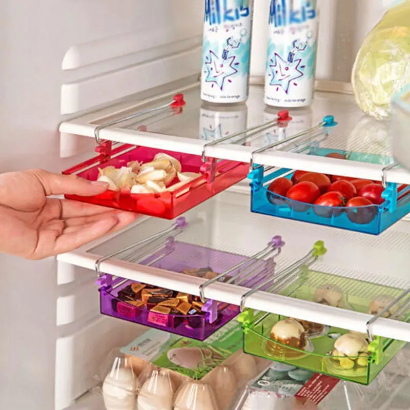 Hot Small Kitchen Fridge Freezer Space Saver Organizer Refrigerator