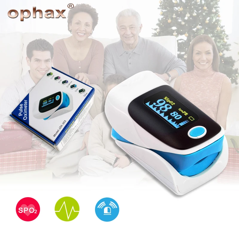 

OPHAX Digital Finger Oximeter OLED Pulse Oximeter Display Pulsioximetro SPO2 PR Oximetro De Dedo Oximeter With Lanyard Health