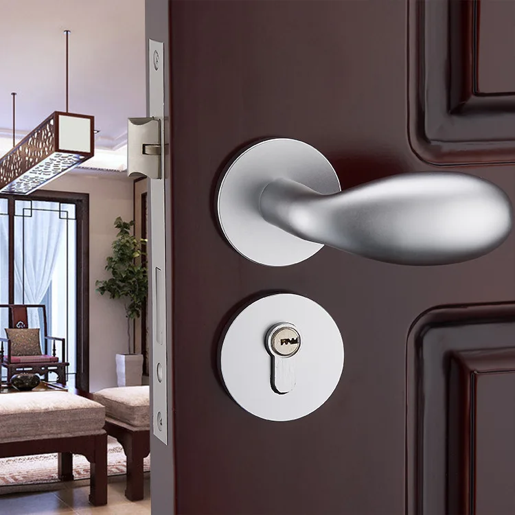 

Free shipping Space aluminium indoor door lock, bedroom door lock, split lock bearing, mechanical hand lock, egg lock wholesale.