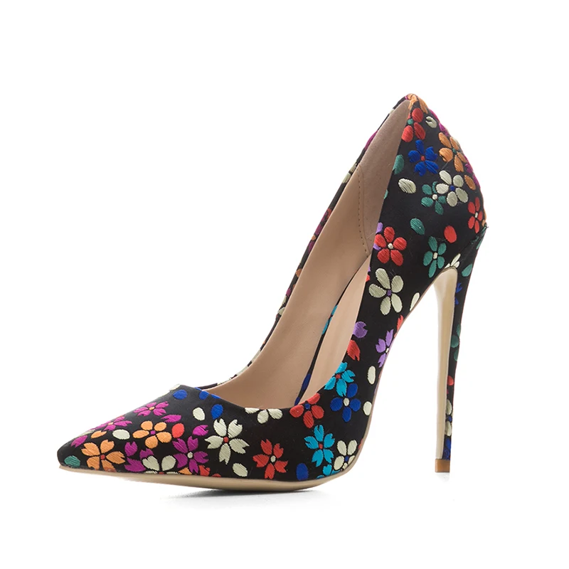 

big size 45 pointed toe Spring Autumn Pumps Woman shoes OL Super High Heels shoes Woman pumps female