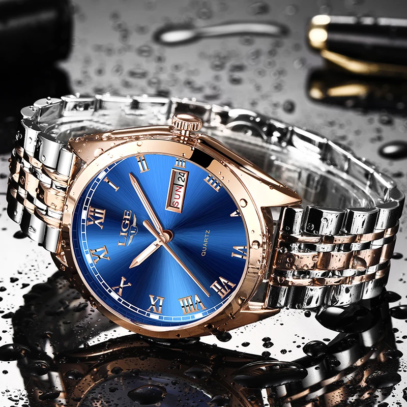 2019 LIGE New Rose Gold Women Watch Business Quartz Watch Ladies Top Brand Luxury Female Wrist Watch Girl Clock Relogio Feminin 2019 LIGE New Rose Gold Women Watch Business Quartz Watch Ladies Top Brand Luxury Female Wrist Watch Girl Clock Relogio Feminin