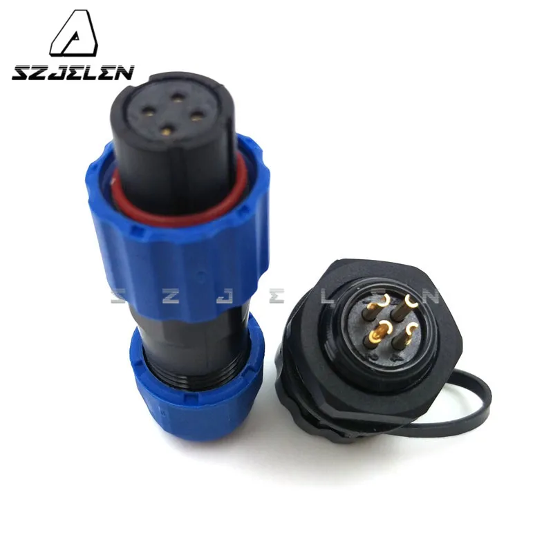 

SD13TP-ZM , 4pins waterproof connector plug socket,IP68, dustproof wire connector 4 pin, LED cable connectors Rated current 5A