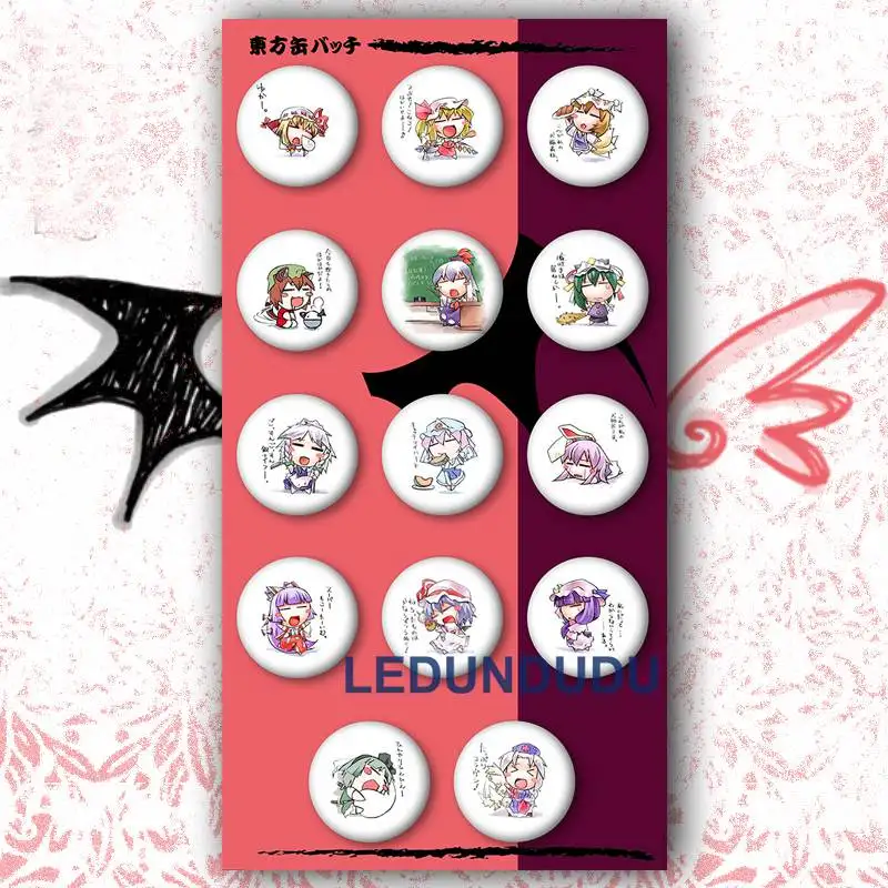 Рюкзак для одежды TouHou Project Значки косплея Hakurei Reimu Мультяшные броши Pins|badge