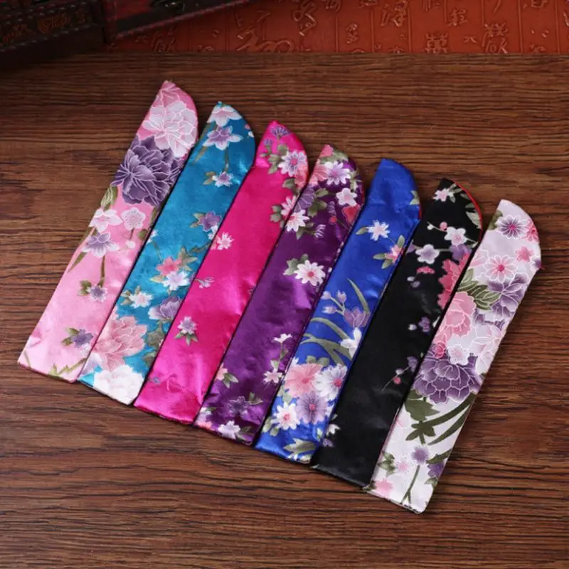 

NEW Fashion Printing Folding Hand Fan Pouch Cover Case Random Color #20