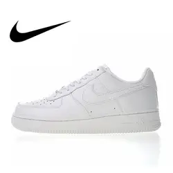 Оригинальные подлинные мужские кроссовки для скейтбординга от Nike Air Force 1 07 LV8 с белым кроком, спортивные уличные кроссовки 2018, Новое