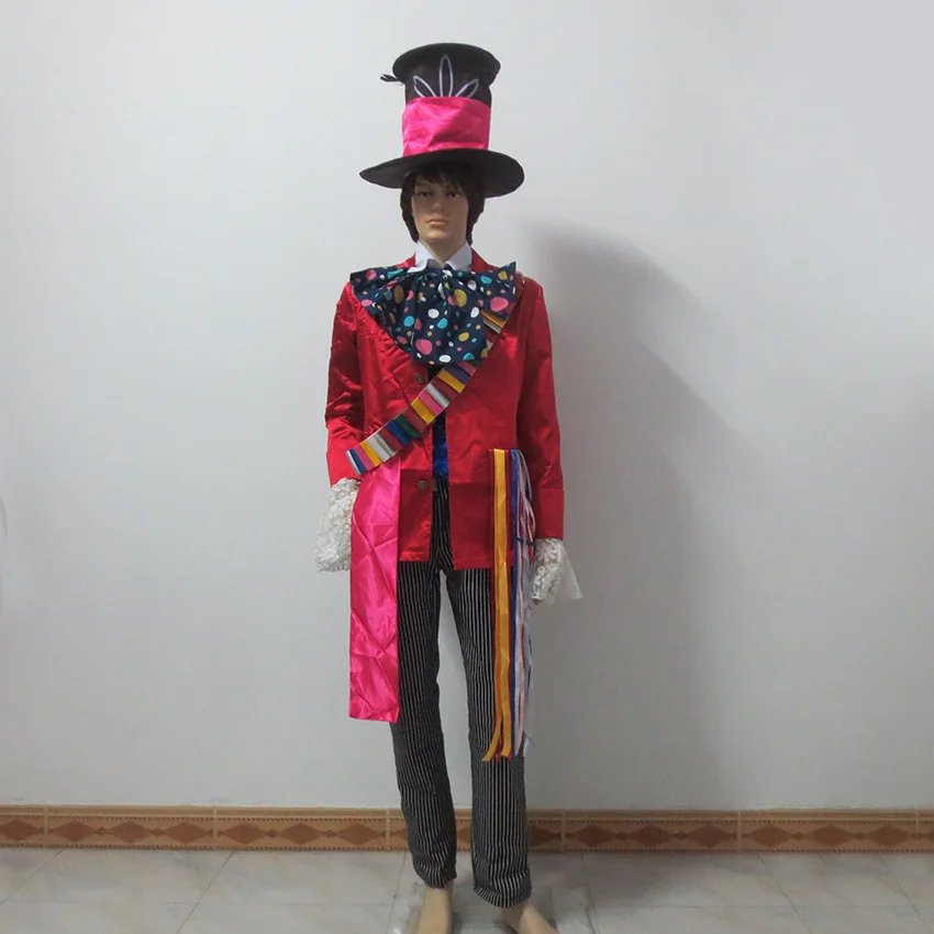 Алиса в стране чудес 2 Mad Hatter косплей костюм взрослые костюмы на Хэллоуин