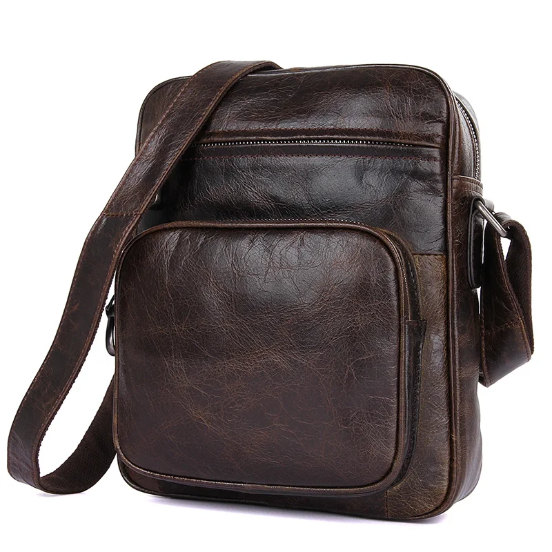 

J.M.D Vintage Genuine Cow Leather Messenger Bag Casual Cross Body Bag Fashion Sling Bag For Young 1008Q
