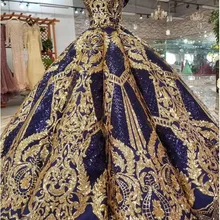 Сверкающие красные атласные золотые блестки кружева аппликация платья для вечеринок милое бальное платье Бальные платья