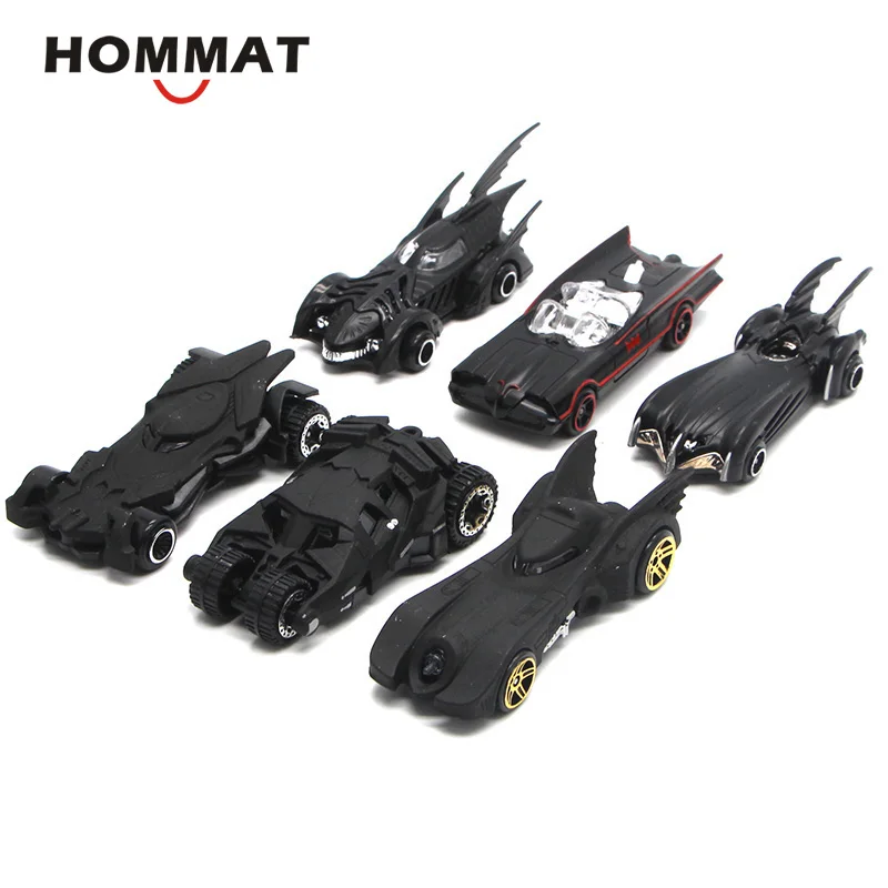 HOMMAT Горячая школьного автобуса 1: 64 весы колесная колея Batman Batmobile модель