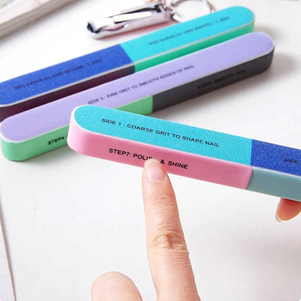 

3pcs/ Set New Multi-sided Nail File Nail Polished Gel Sponge Nail Files Sand Bars Manicure Tools Nail Art Tools