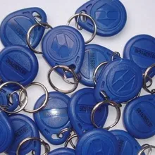 100 шт./лот Rfid бирка 125 кГц брелок контроля доступа Rfid карты(красный синий желтый