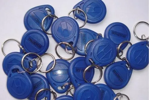 

100pcs/Lot Rfid Tag 125Khz keyfobs Access Control Rfid Card(Red Blue Yellow )