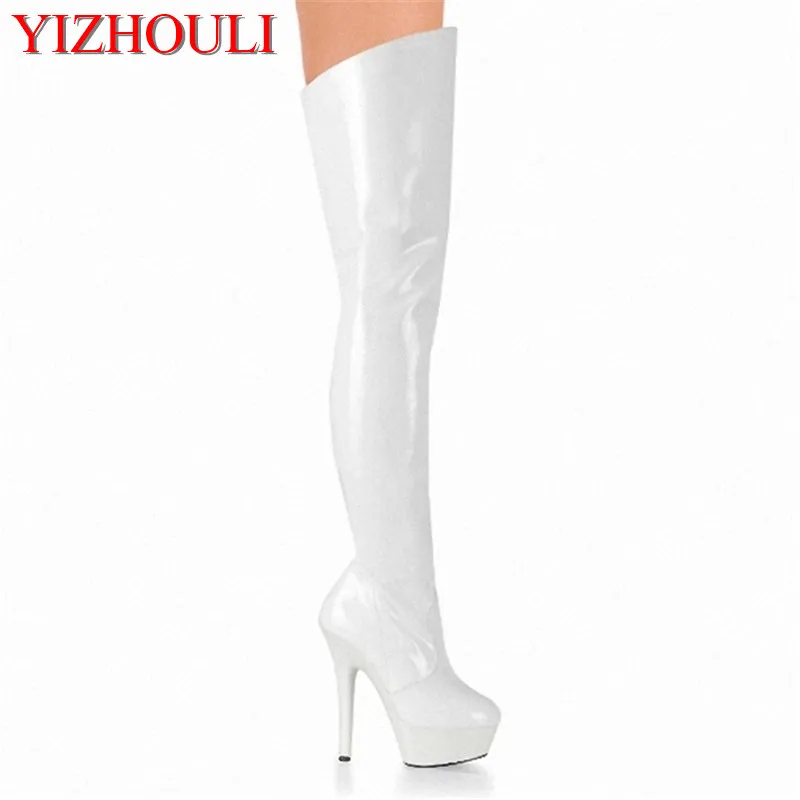 woman Platform shoes Over-the-Knee Boots 15cm Thin Heels Nightclub/Party pumps Dance Shoes